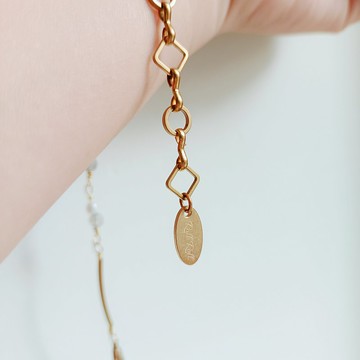 【仙女】手鍊/珍珠水晶/拉長石/獨家設計款/情人節禮物