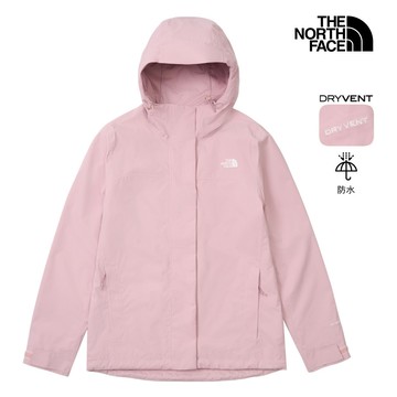 The North Face北面女款粉色DRYVENT防水衝鋒衣｜8DX80SO 外套