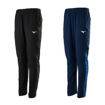 Mizuno 美津濃 長褲 男裝 平織 抗UV 口袋拉鍊 黑/藍【運動世界】32TDB08309/32TDB08381