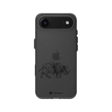 iPhone Air Clear (相機按鈕) 酷墨灰 - Kerby Rosanes - 犀牛 - 黑
