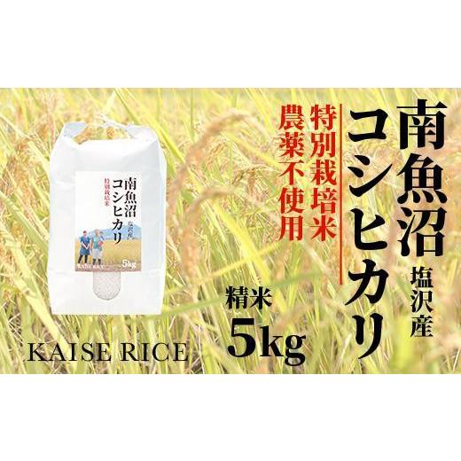 ふるさと納税 新潟県 南魚沼市 南魚沼産塩沢コシヒカリ（農薬不使用）精米５ｋｇ×全６回