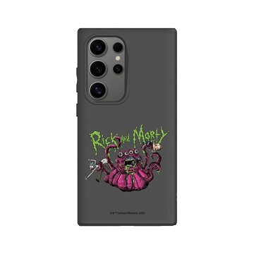 Galaxy S24 Ultra SolidSuit 黑 - 瑞克和莫蒂 Rick and Morty - 外星人襲擊