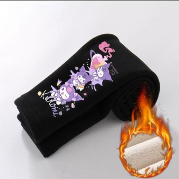 女童加絨打底褲秋冬裝兒童外穿一體絨長褲小女孩保暖棉羊糕絨褲子