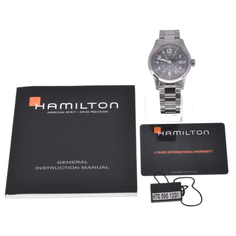 ☆良品☆保証書付 【HAMILTON】ハミルトン カーキ フィールド H705950