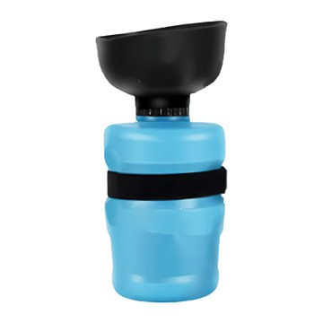 寵物擠壓式外出水壺 - 藍色 (520ML)  1個