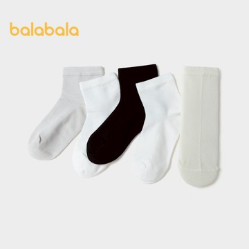 Balabala 兒童襪子夏季網眼兒童運動襪透氣男童女童學步寶寶 5 件裝