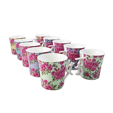 繽紛花趣 好字創意杯-兩個杯一盒