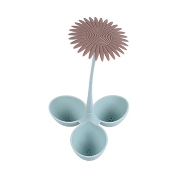 《Luigi Ferrero》Norsk 3格矽膠煮蛋器-向日葵-- 水煮蛋 溏心蛋 蒸蛋器 矽膠蒸蛋器 蛋料理工具