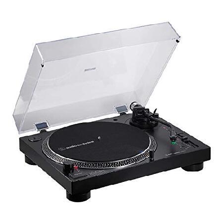 Audio Technica AT-LP120XBT-USB Bluetooth Wireless Direct-Drive USB Turntable Bundle with Bluetooth Monitor Speakers, Turntable Stylus Scale, and Clean