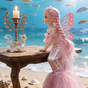 ✨臺灣出貨✨美人魚娃娃人魚公主仿真玩偶洋娃娃換裝公主兒童玩具禮物