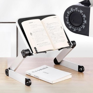 可調節升降閱讀架 360度旋轉 矯正坐姿 不易疲勞 學生桌面書夾 閱讀器讀書架看書架立書器【AH0109】《約翰家庭百貨