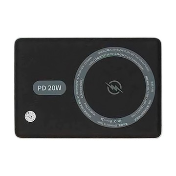 ASPOR 金屬磁吸充行動電源5000mAh 9mm超薄機身 PD 20W 15W無線充電  A381  銀河灰