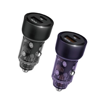 【4%點數】真便宜 ANBORTEH安伯特 ABT-E711 車用快充 PD+QC3.0(水晶黑/水晶紫)【限定樂天APP下單享點數回饋】