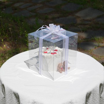 DesignPackage 蛋糕盒 1號 2層  10個  透明