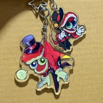 人氣新品💕神奇數字馬戲團周邊 神奇數字馬戲團吊飾 神奇數字馬戲團周邊 鑰匙扣 Q版卡通學生書包掛飾壓克力雙面掛件