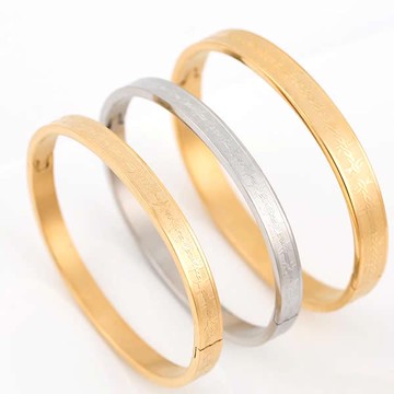 C3229 圓圈鋼手環 不鏽鋼手鐲 打結繩索圖案 心電圖手環 不生鏽 316L鈦鋼 男生女生 圓形手環