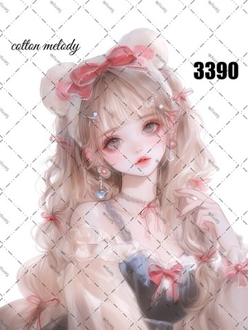 original sticker no.3390 人物貼紙 原創貼紙 原創人物貼紙 裝飾貼紙 cotton melody