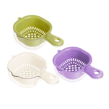 雙層瀝水籃(顏色隨機出貨)