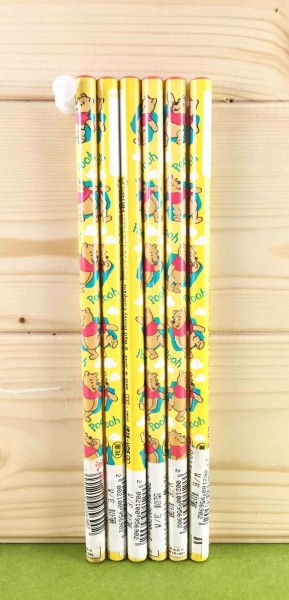 【震撼精品百貨】Winnie the Pooh 小熊維尼~6入鉛筆-黃