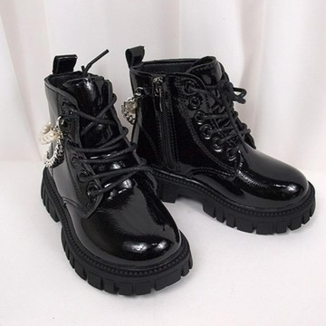 Bebemaru 女童款 Person短靴 #0261  黑色  200mm