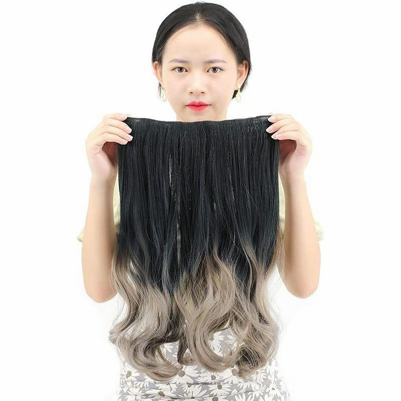 SUER 襟足ウィッグ エクステ 部分ウィッグ グラデーション ワンタッチ