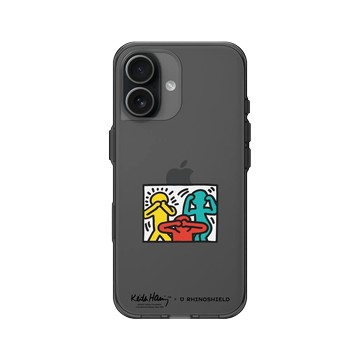 iPhone 17 Clear (相機按鈕) 酷墨灰 - Keith Haring - See No Evil, Hear No Evil, Speak No Evil