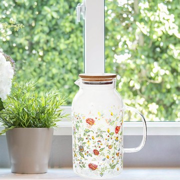 富士山家用涼水壺耐熱高溫涼白開水瓶水杯茶壺套裝大容量涼茶壺