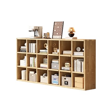 【HappyLife】全實木3層18格書櫃 Y11765F