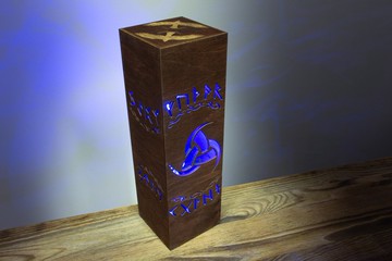 奧丁之角 LED 夜燈 - 科幻龐克維京神話裝飾