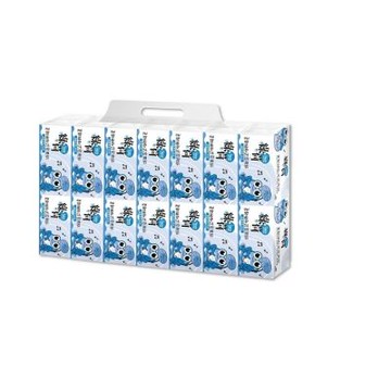 綠荷柔韌抽取式花紋家用紙100抽X112包/箱X2