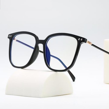 TR90防藍光輻射電腦眼鏡近視女韓版潮平光眼鏡框款護眼睛架男