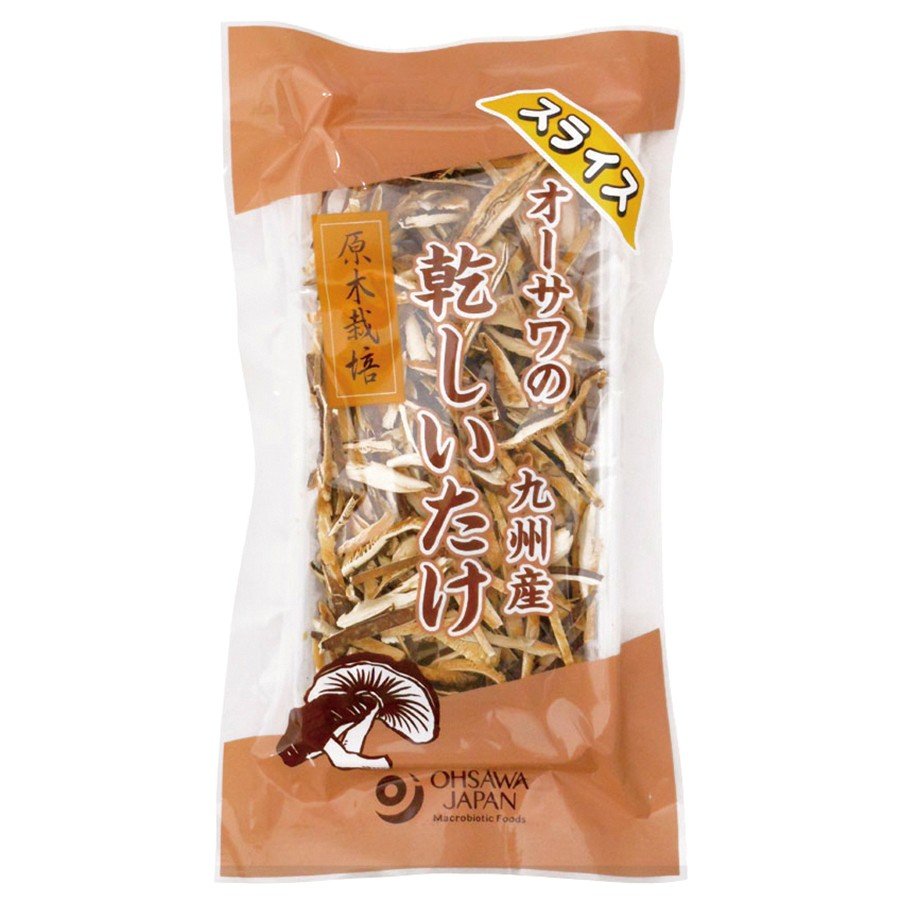 乾燥 きのこ 椎茸  オーサワの九州産乾しいたけ(スライス) 40g 4袋 送料込