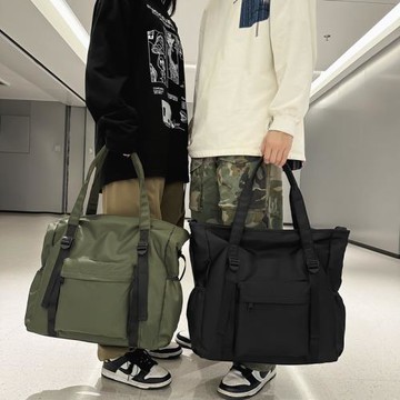 2026新款潮包尼龍布輕便防水單肩包大容量旅行袋出行手提包托特包