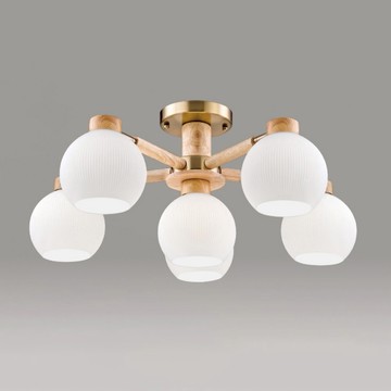 E27 北歐風半吸頂六燈 B250-53-12-1805