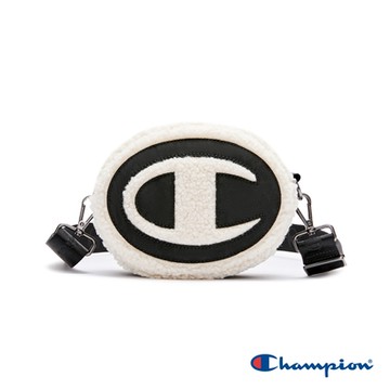 Champion 官方直營-中性 羊絨拼接圓餅包(黑)
