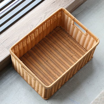工廠直銷 編織籃 藤編籃 收納籃 編織收納筐書本玩具儲物盒零食藤編收納箱日式收納框柜子整理盒子特惠/開立發票 特價出 全館九折 售後保障 m1214