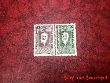 越南 法國總督 帕斯基耶爾 加蓋 舊票  有黃1946年 郵票