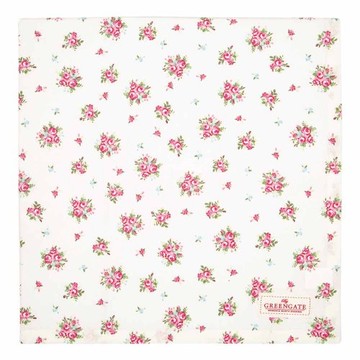 丹麥GreenGate Abigail white 桌巾 150x150cm