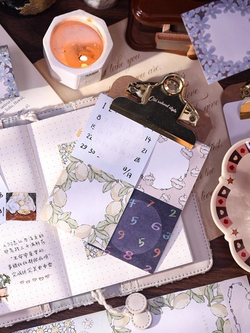 書寫卷  書寫紙邊框帶背膠便簽貼和紙PET 手帳膠帶拼貼