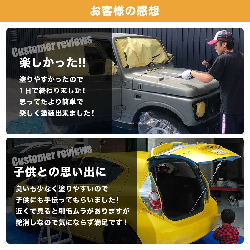 車 塗料 DIY 自分で ペンキ カーペイント 全塗装 艶消し つや消し 2kg