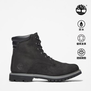 Timberland官方旗艦 女款黑色休閒防水6吋靴|A17VM001