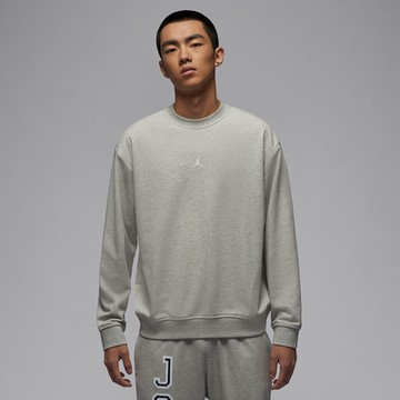 NIKE 長袖上衣 男款 大學T 運動 喬丹 毛圈布 AS M J DF SPRT CSVR FLC PO CRE 灰 FV8625-050