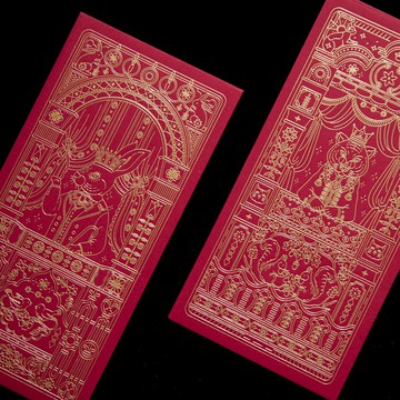 【質感紅包袋】虎虎兔兔/禮金袋/結婚紅包袋/燙金/文創禮品/6入