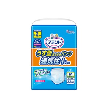 Attento (2回褲型)\t日本大王愛適多 超透氣舒適復健褲M(22片/包)