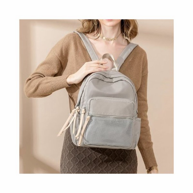 バッグパック リュック レディース 春 おしゃれ 大きめ 大容量 シンプル カジュアル ベーシック オールシーズン 学生 オフィス 通勤 通学 多収納 Pc 10インチ 通販 Lineポイント最大0 5 Get Lineショッピング
