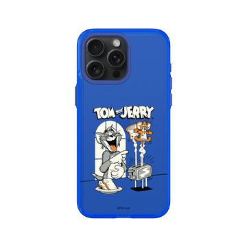 iPhone 15 Pro Max Clear 激光藍 - 湯姆貓與傑利鼠 Tom and Jerry - 廚房攻防戰