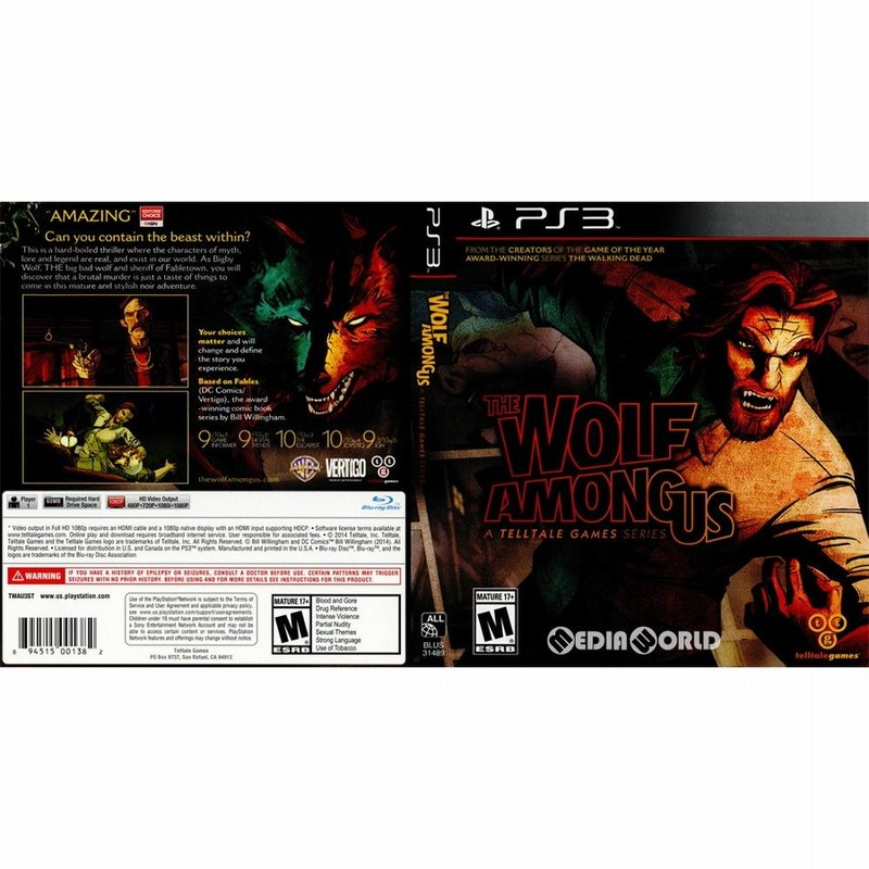 中古即納』{PS3}The Wolf Among Us(ウルフ・アマング・アス)(北米版