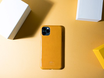 Alto iPhone 11 Pro Max 真皮手機殼背蓋 6.5吋 Original - 焦糖棕【可加購客製雷雕】皮革保護套