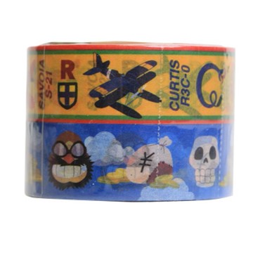 GHIBLI 宮崎駿 紅豬 波魯克 飛行艇 海賊 10M 造型 紙膠帶 膠帶 圖案膠帶 造型膠帶 紙製 兩入 交換禮物