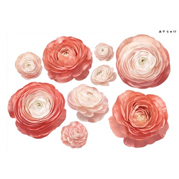 【10月新品4】20-22-0132 裁切紙・拼貼素材 陸蓮花